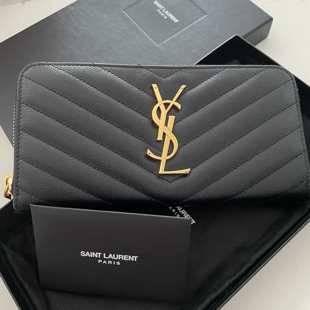Authentic Ysl Zippy Wallet - image 1